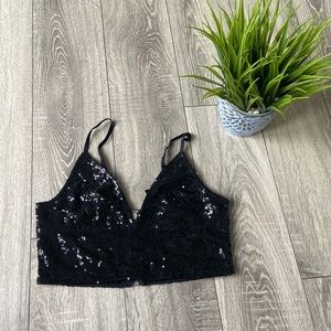 Sequin Crop Top